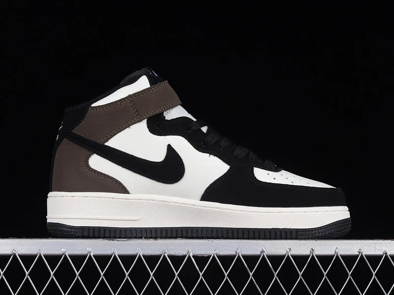 Nike Air Force 1 Mid "Black/Brown/White"
