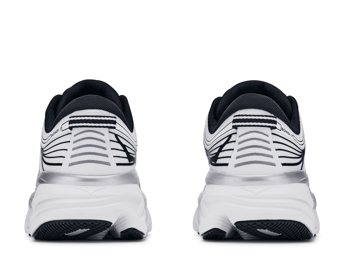 HOKA Men's Bondi 7 - WHITE / BLACK