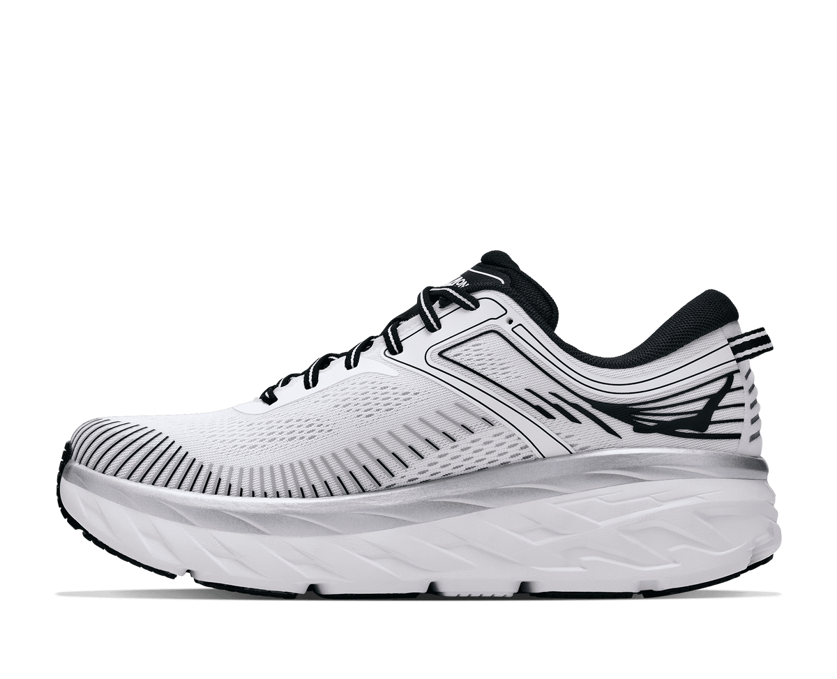 HOKA Men's Bondi 7 - WHITE / BLACK