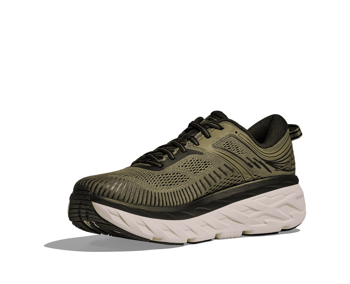 HOKA Men's Bondi 7 - WILD RYE / BLACK