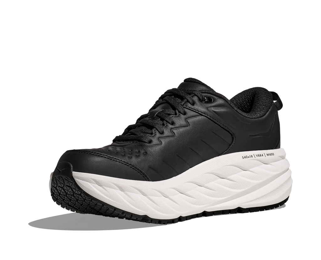 HOKA Men's Bondi SR - CARBON BLACK / WHITE