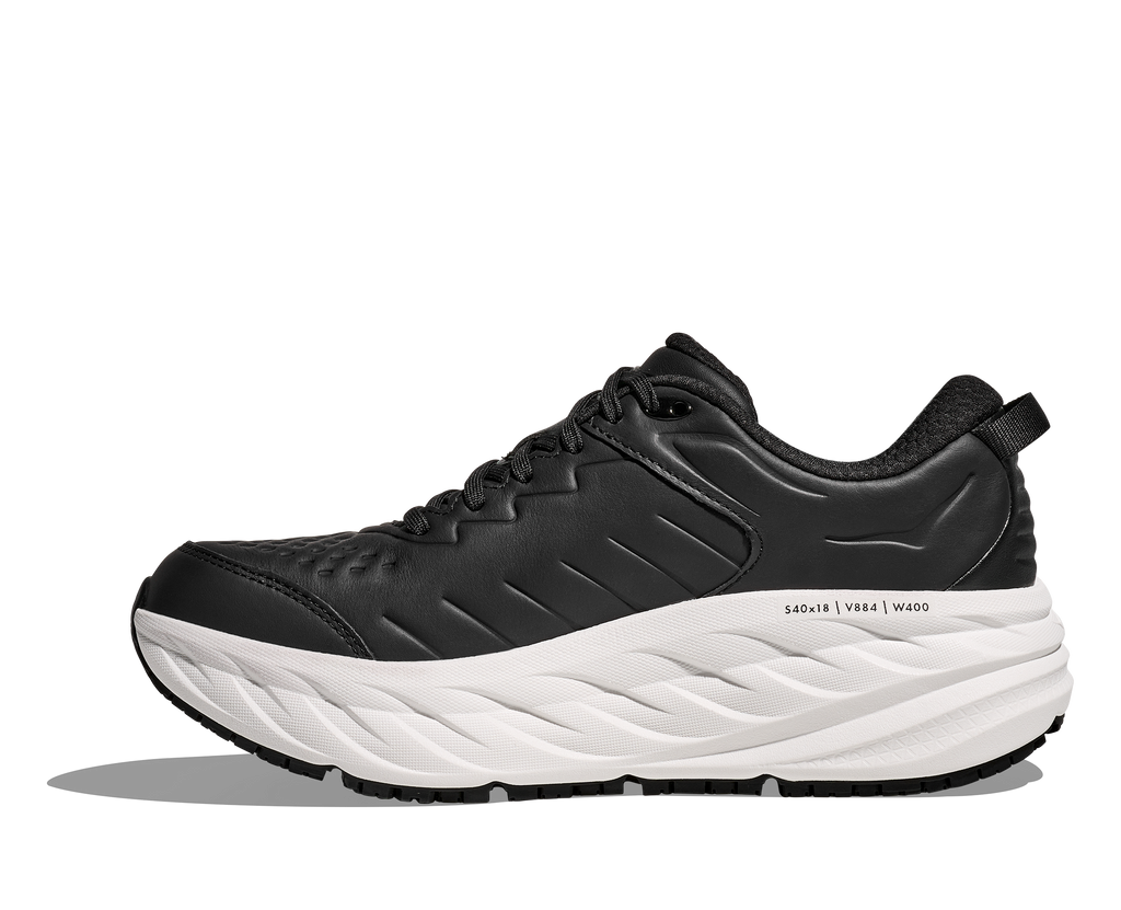 HOKA Men's Bondi SR - CARBON BLACK / WHITE