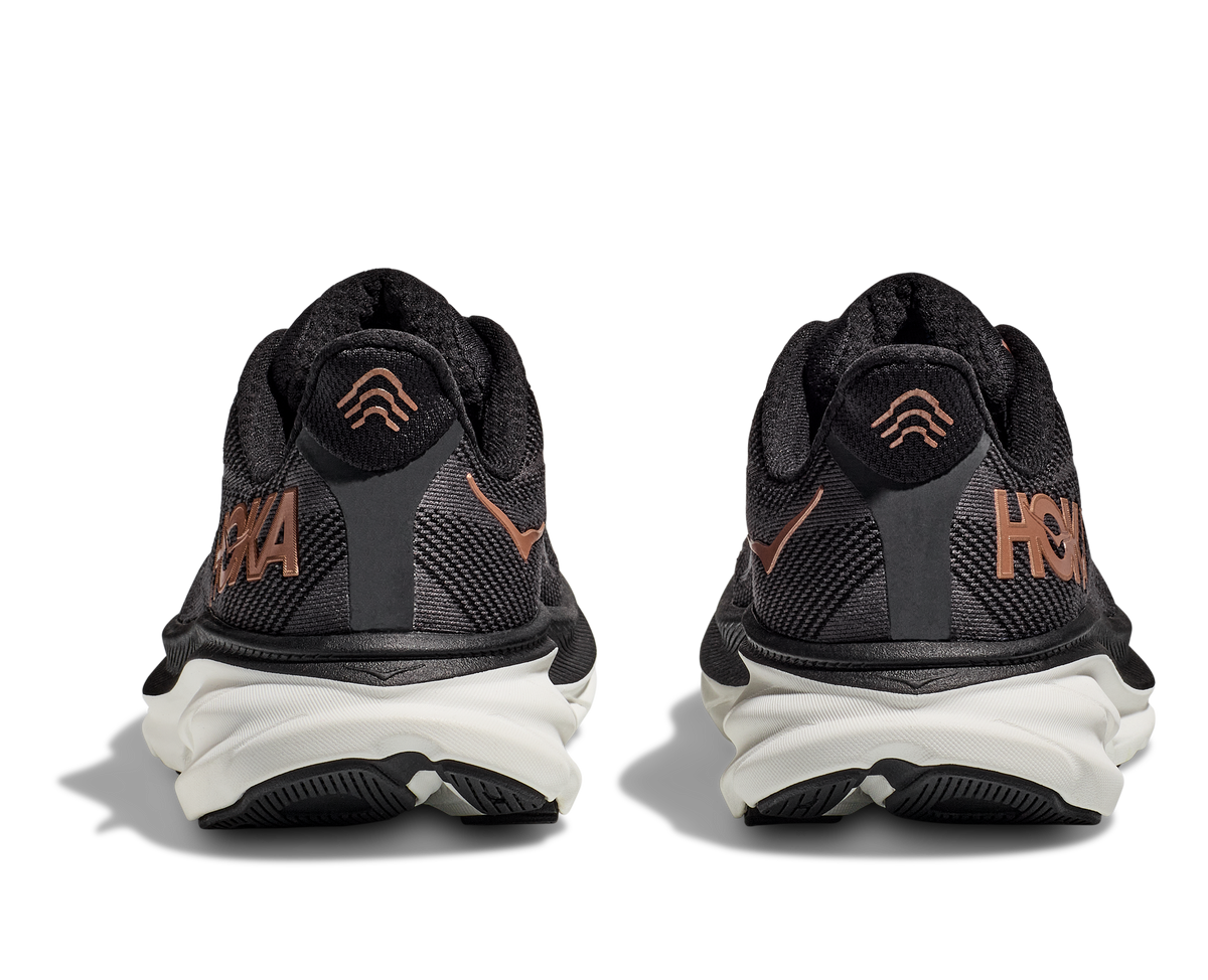 Hoka Womens Clifton 9- Black/Rose Gold (1127896-BRGL)