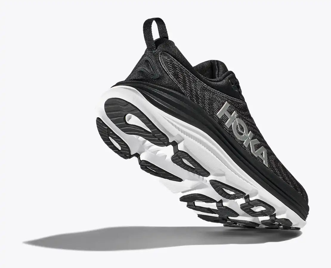 HOKA Men's Gaviota 5 - Black / White (Wide)