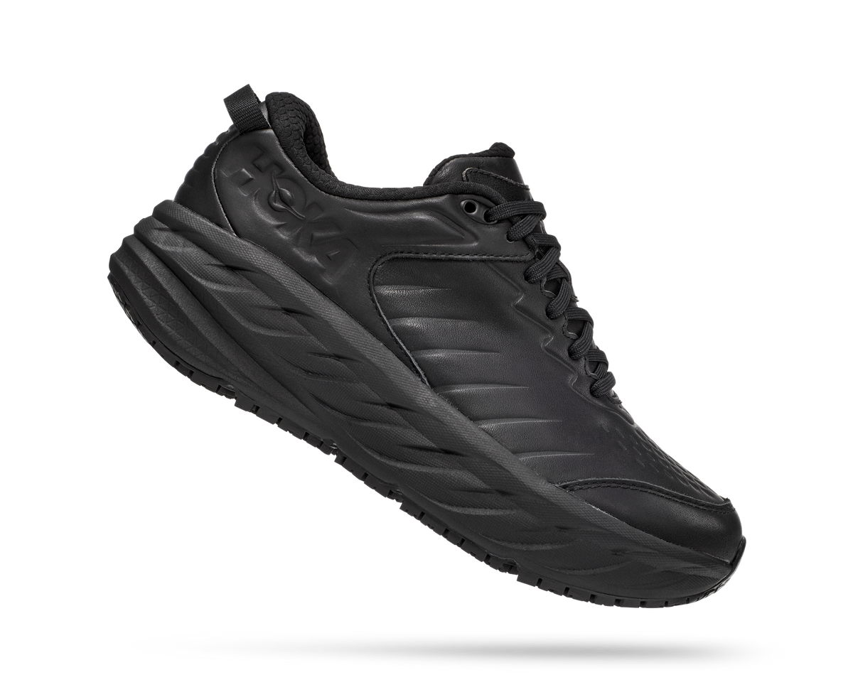 HOKA Women's Bondi SR - BLACK / BLACK (Wide)
