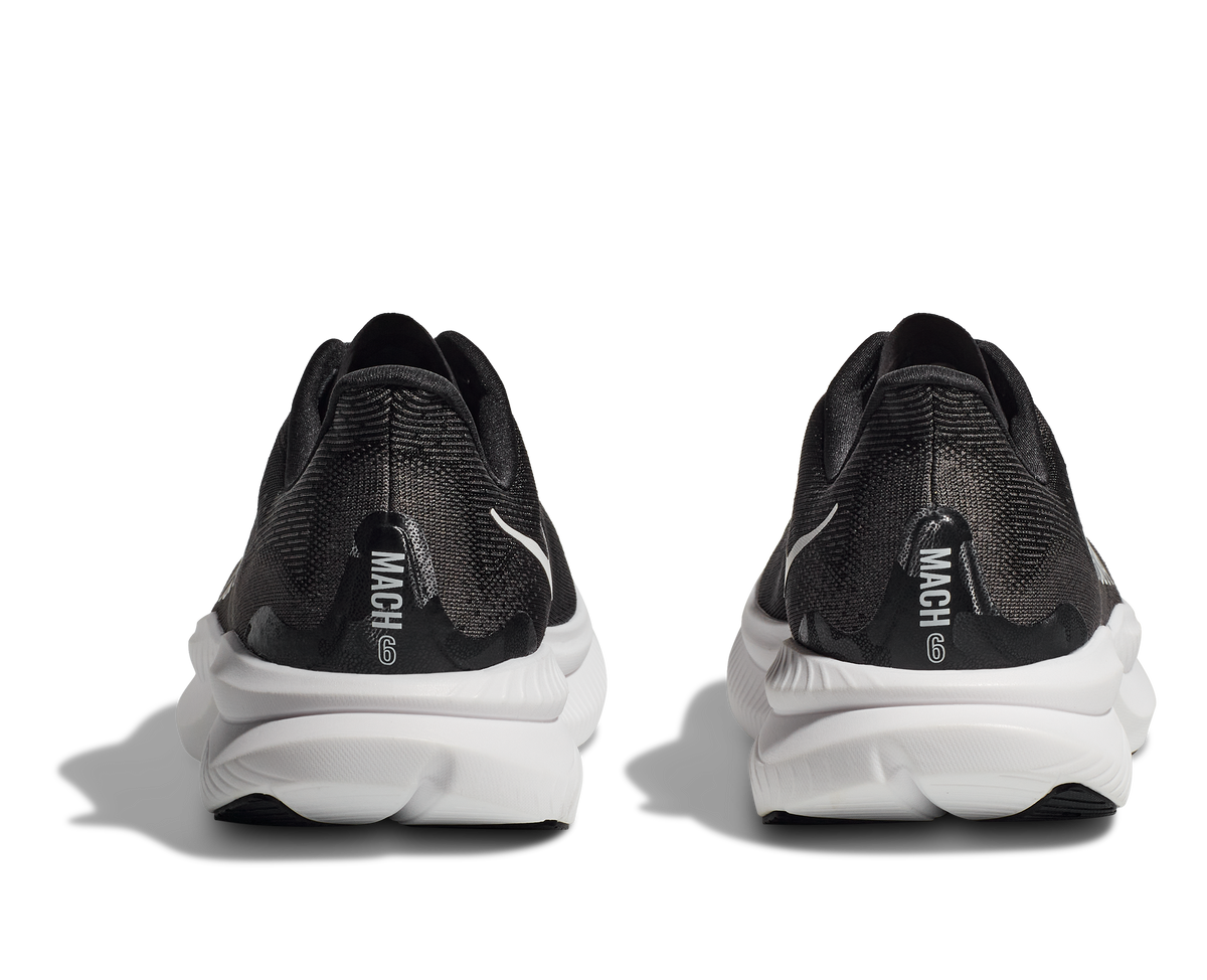 HOKA Men's Mach 6 - BLACK / WHITE