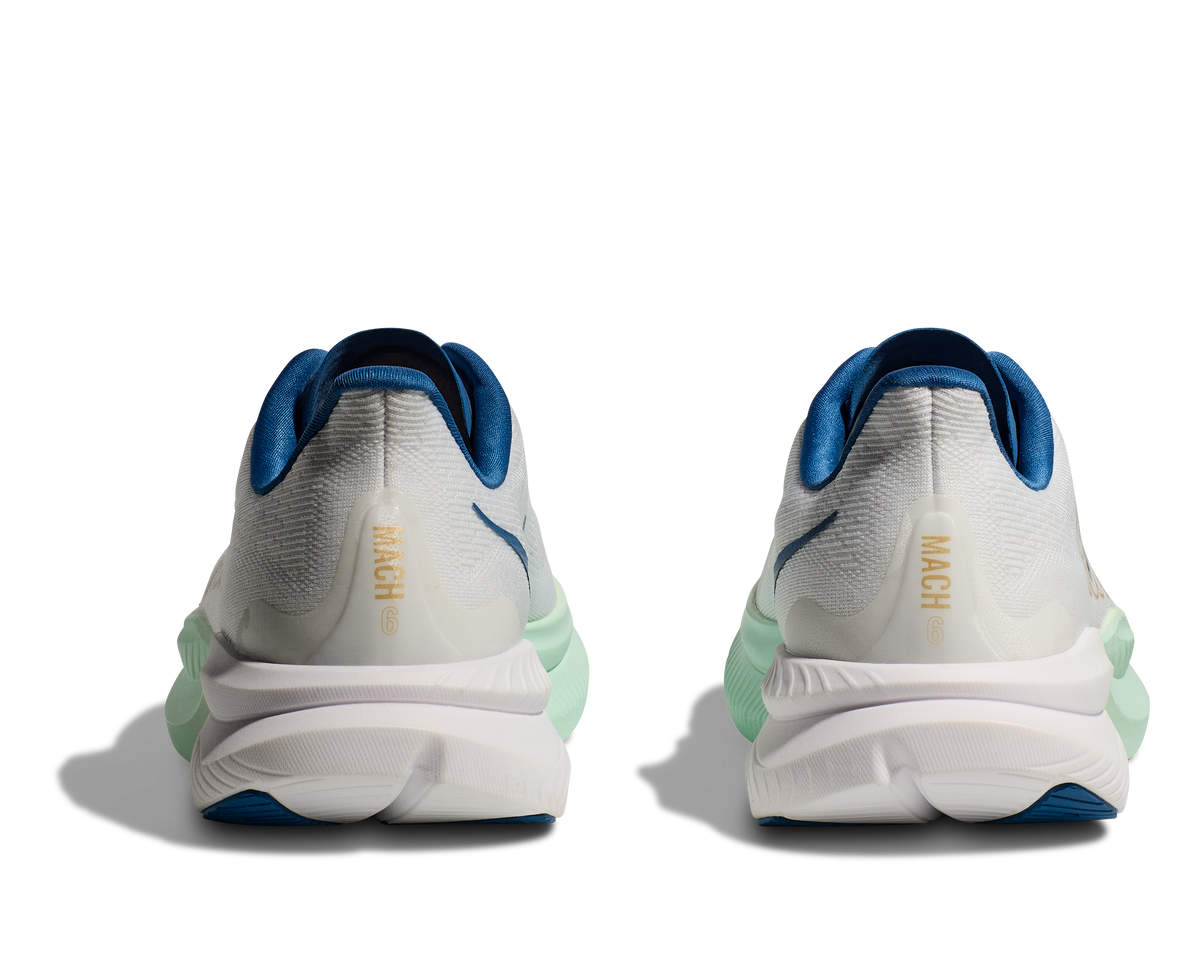 HOKA Men's Mach 6 - FROST / GOLD (Wide)