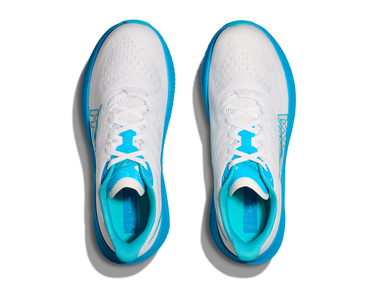 HOKA Men's Mach 6 - WHITE / SKYWARD BLUE