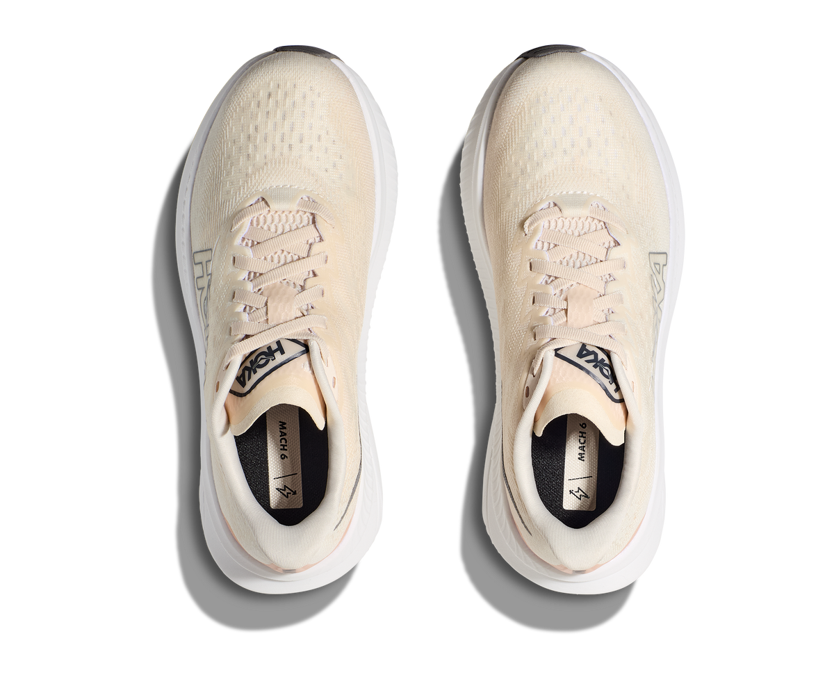 HOKA Women's Mach 6 - EGGNOG / VANILLA