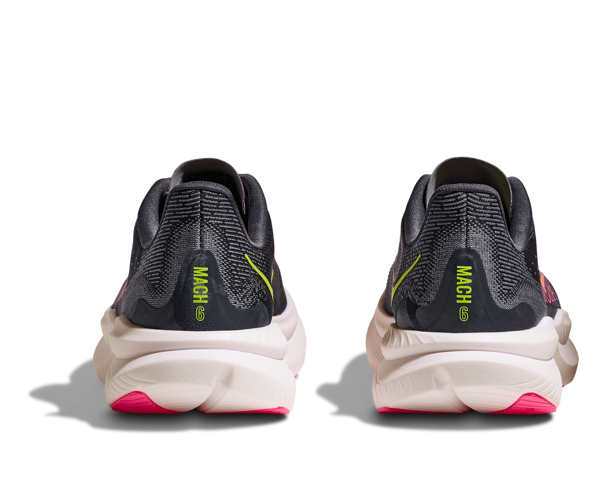 HOKA Women's Mach 6 - GREY SKIES / CHARCOAL GREY