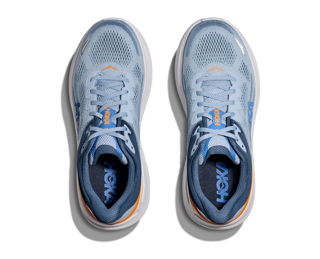HOKA Men's Bondi 9 - DRIZZLE / DOWNPOUR (Wide)