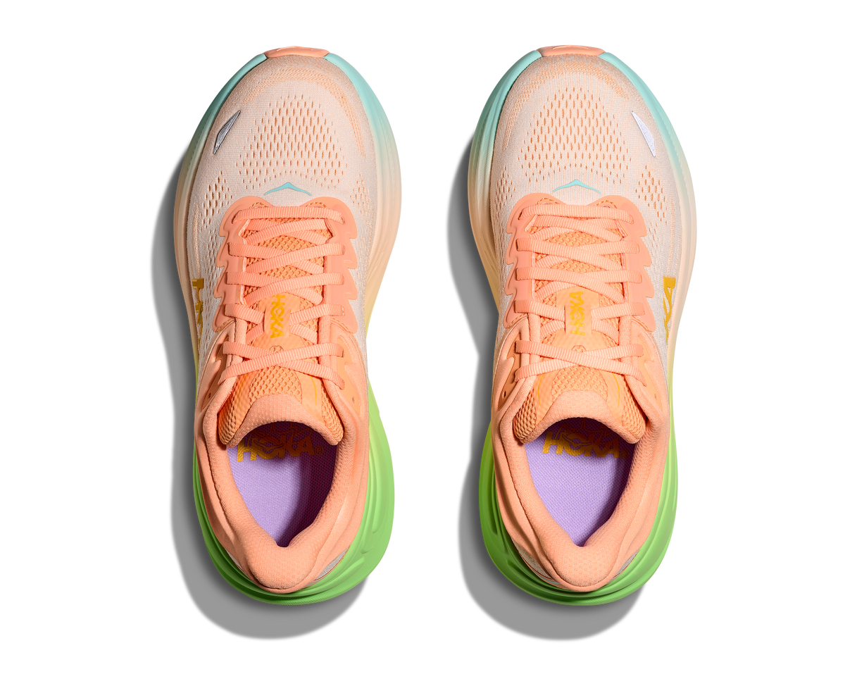 HOKA Men's Bondi 9 - FROST / PALE TANGERINE
