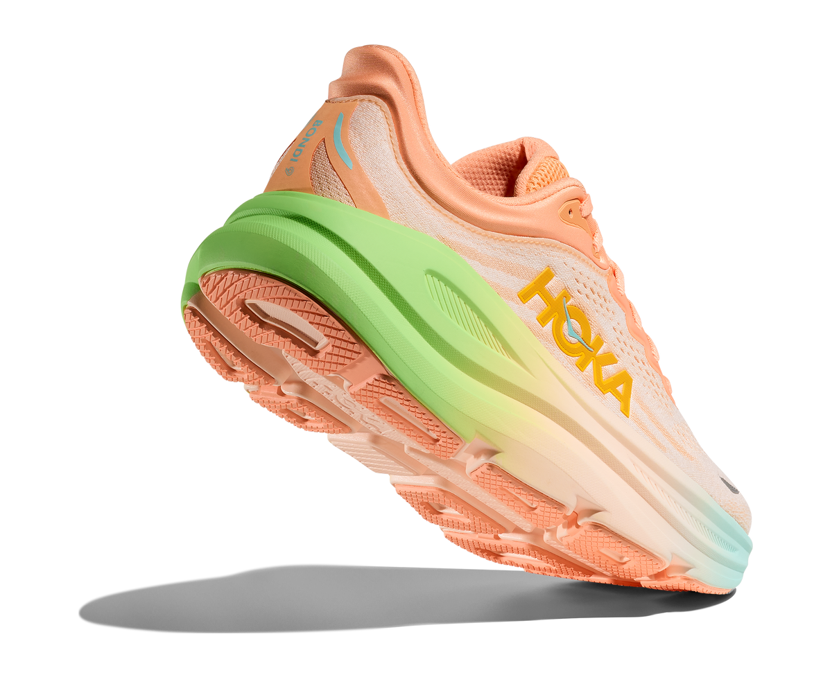 HOKA Men's Bondi 9 - FROST / PALE TANGERINE