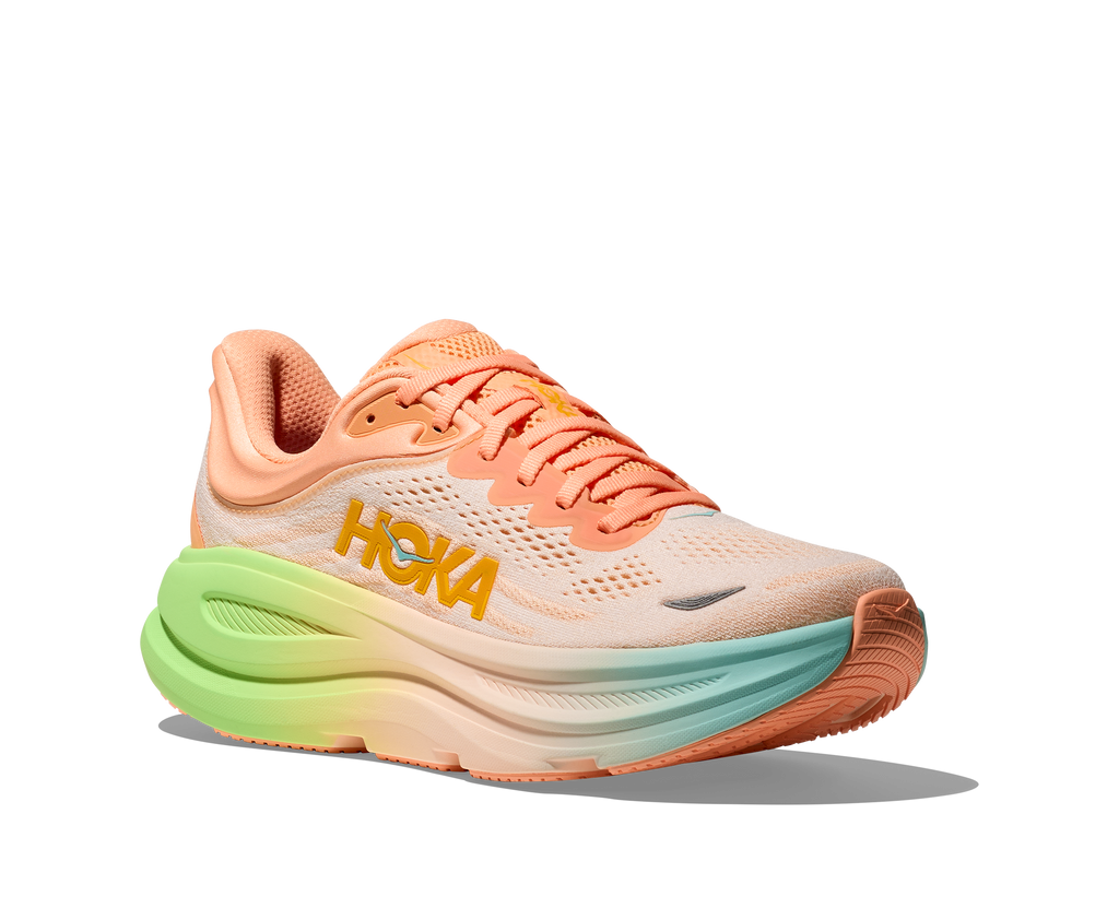 HOKA Men's Bondi 9 - FROST / PALE TANGERINE