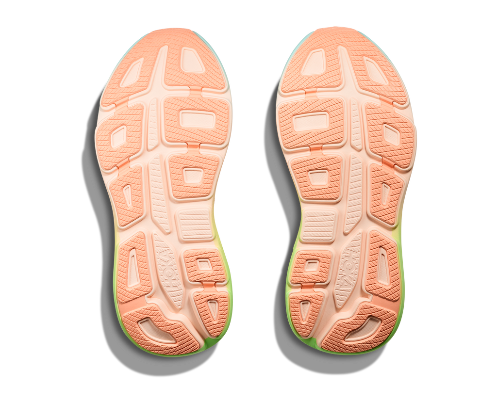 HOKA Men's Bondi 9 - FROST / PALE TANGERINE