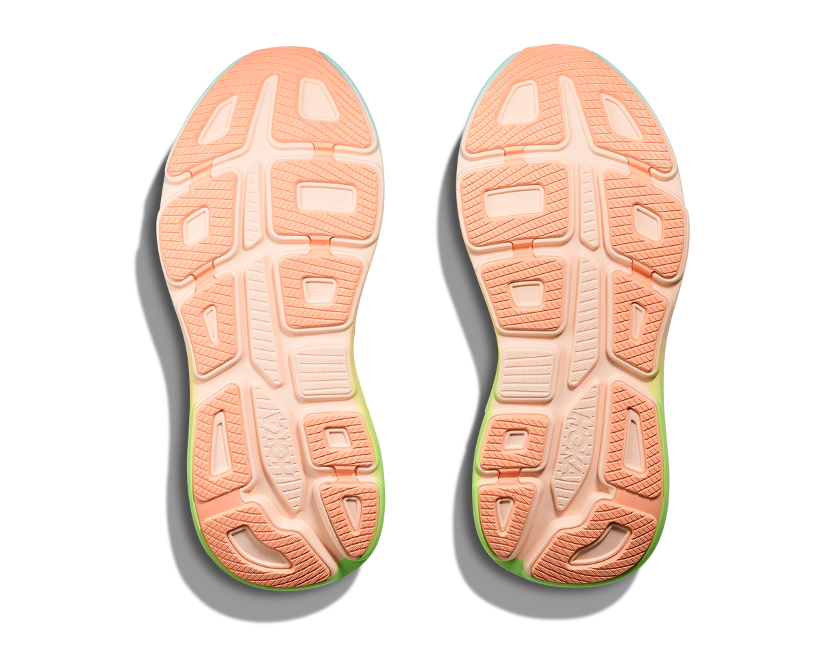 HOKA Men's Bondi 9 - FROST / PALE TANGERINE