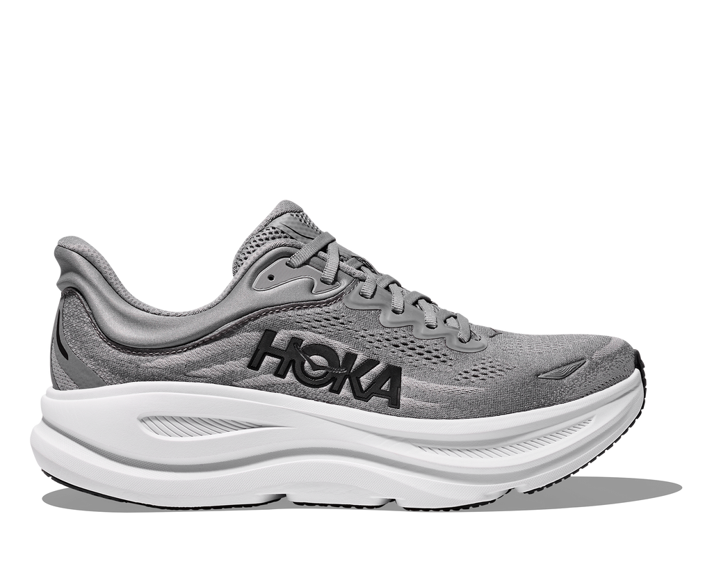HOKA Men's Bondi 9 - GALACTIC GREY / STELLAR GREY (Wide)