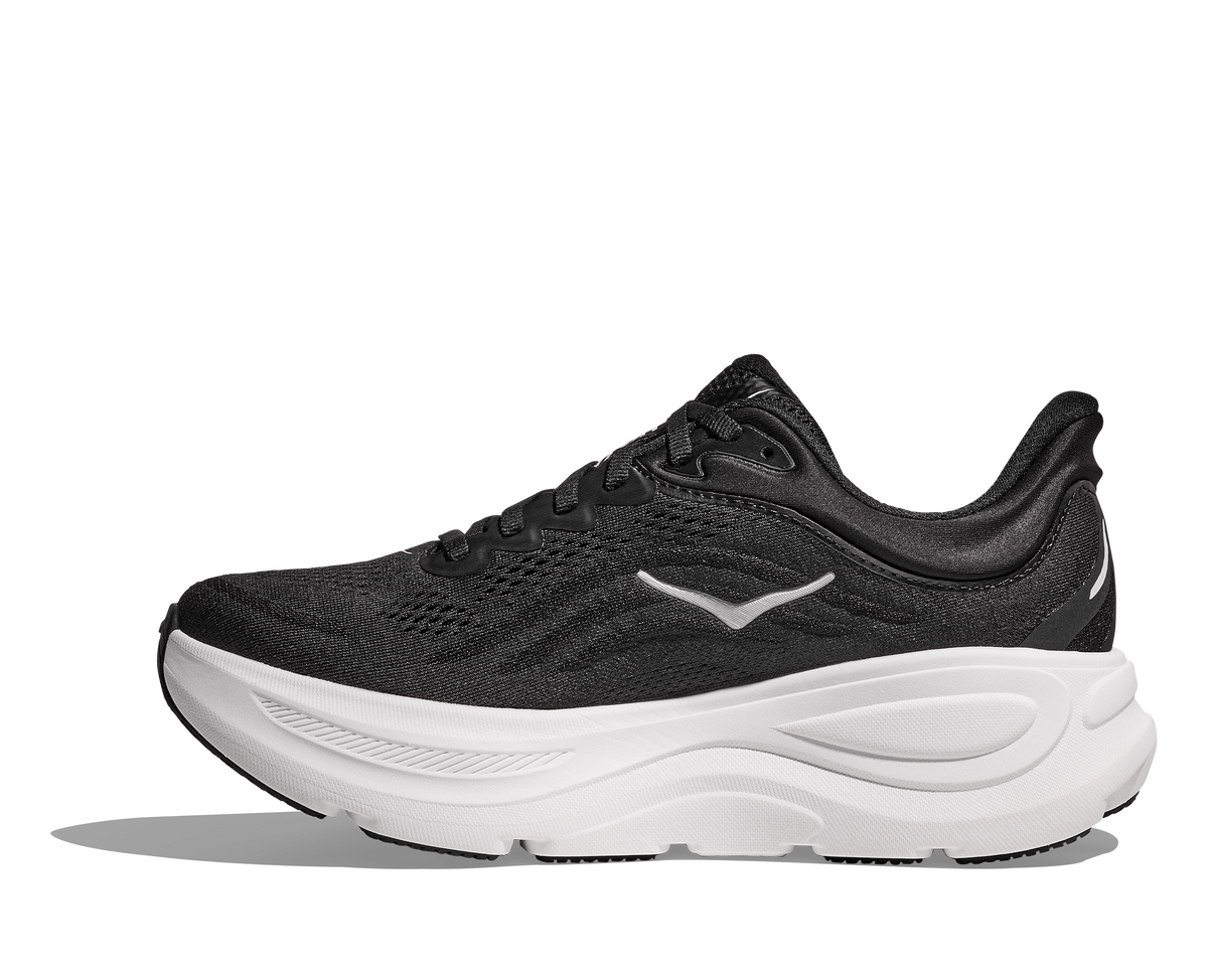 HOKA Women's Bondi 9 - BLACK / WHITE (Wide)