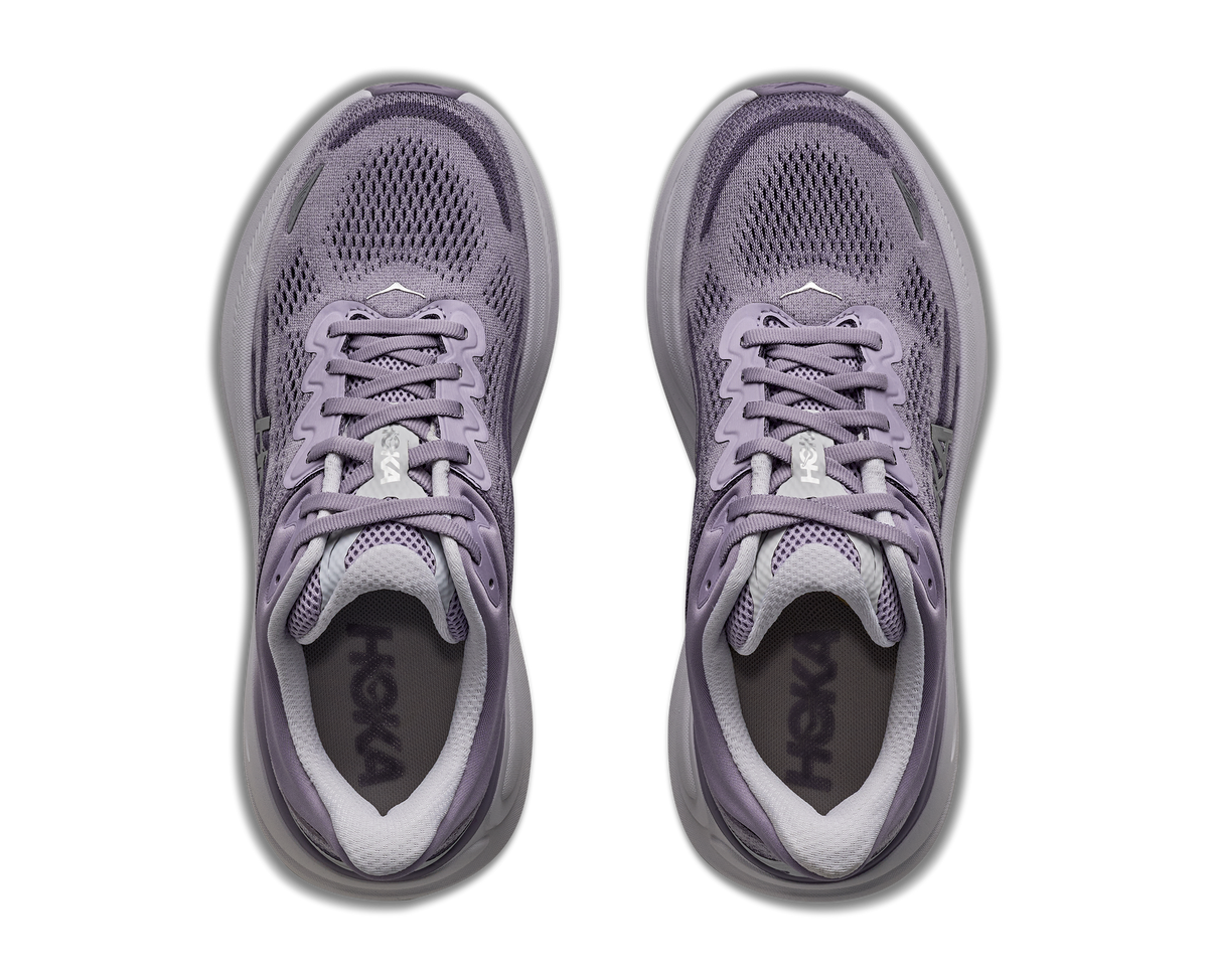 HOKA Women's Bondi 9 - MELLOW LILAC / PURPLE FOG (Wide)