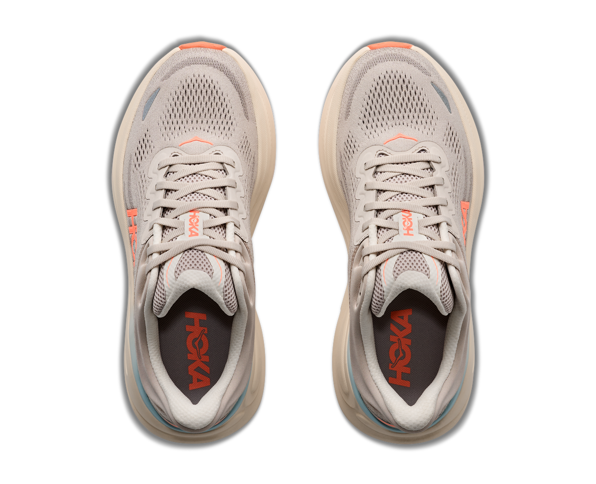 HOKA Women's Bondi 9 - RIVER ROCK GREY / MINERAL ORE (Wide)