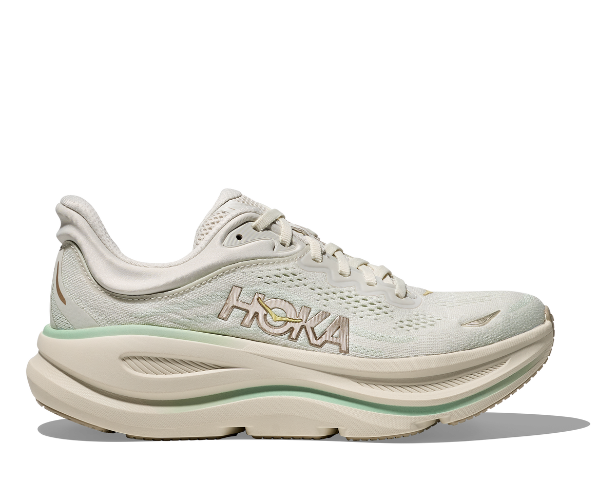 HOKA Women's Bondi 9 - TRUFFLE SALT / SEA GLASS