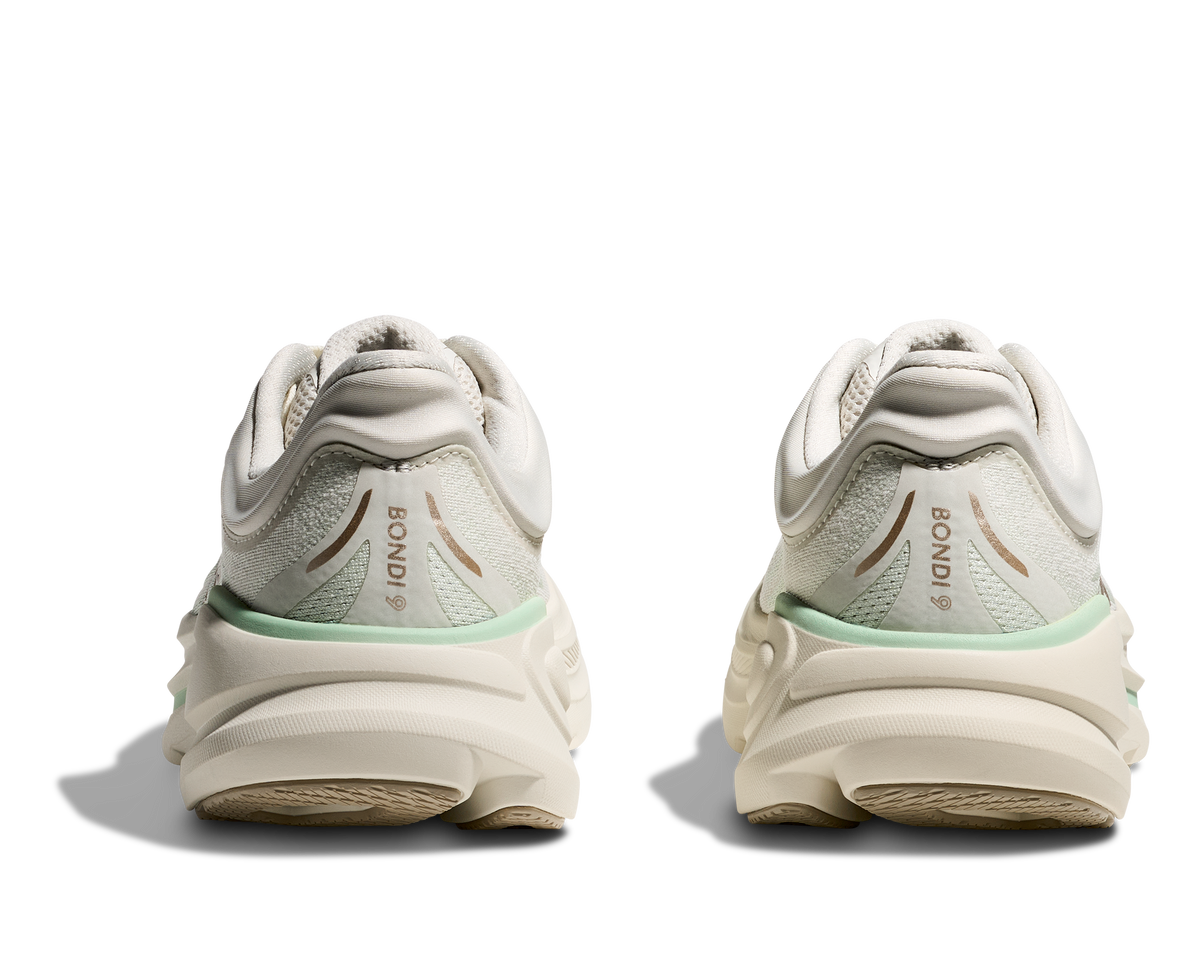 HOKA Women's Bondi 9 - TRUFFLE SALT / SEA GLASS