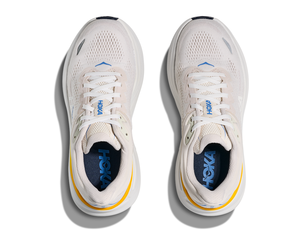 HOKA Women's Bondi 9 - WHITE / GROUT