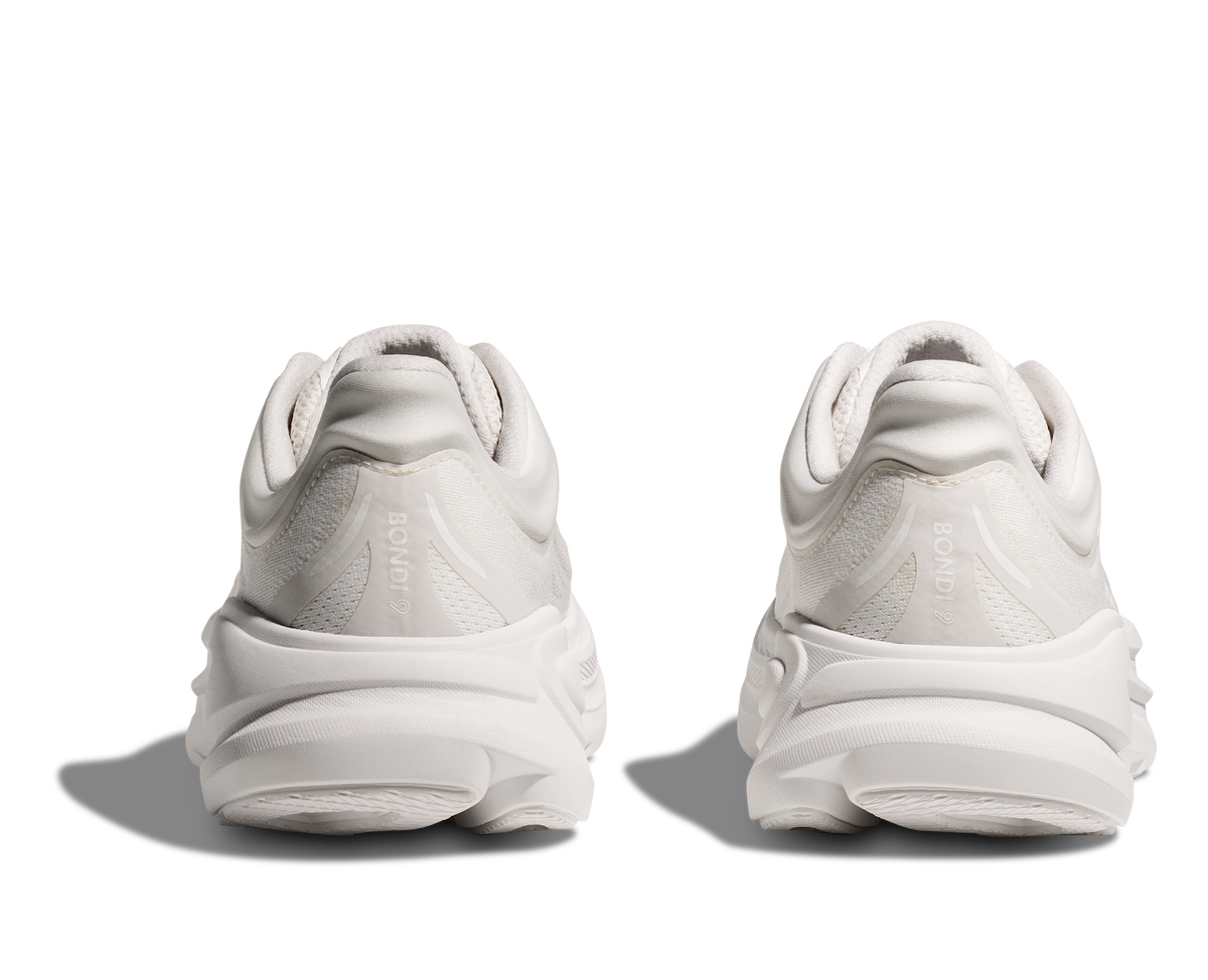 HOKA Women's Bondi 9 - WHITE / WHITE (Wide)