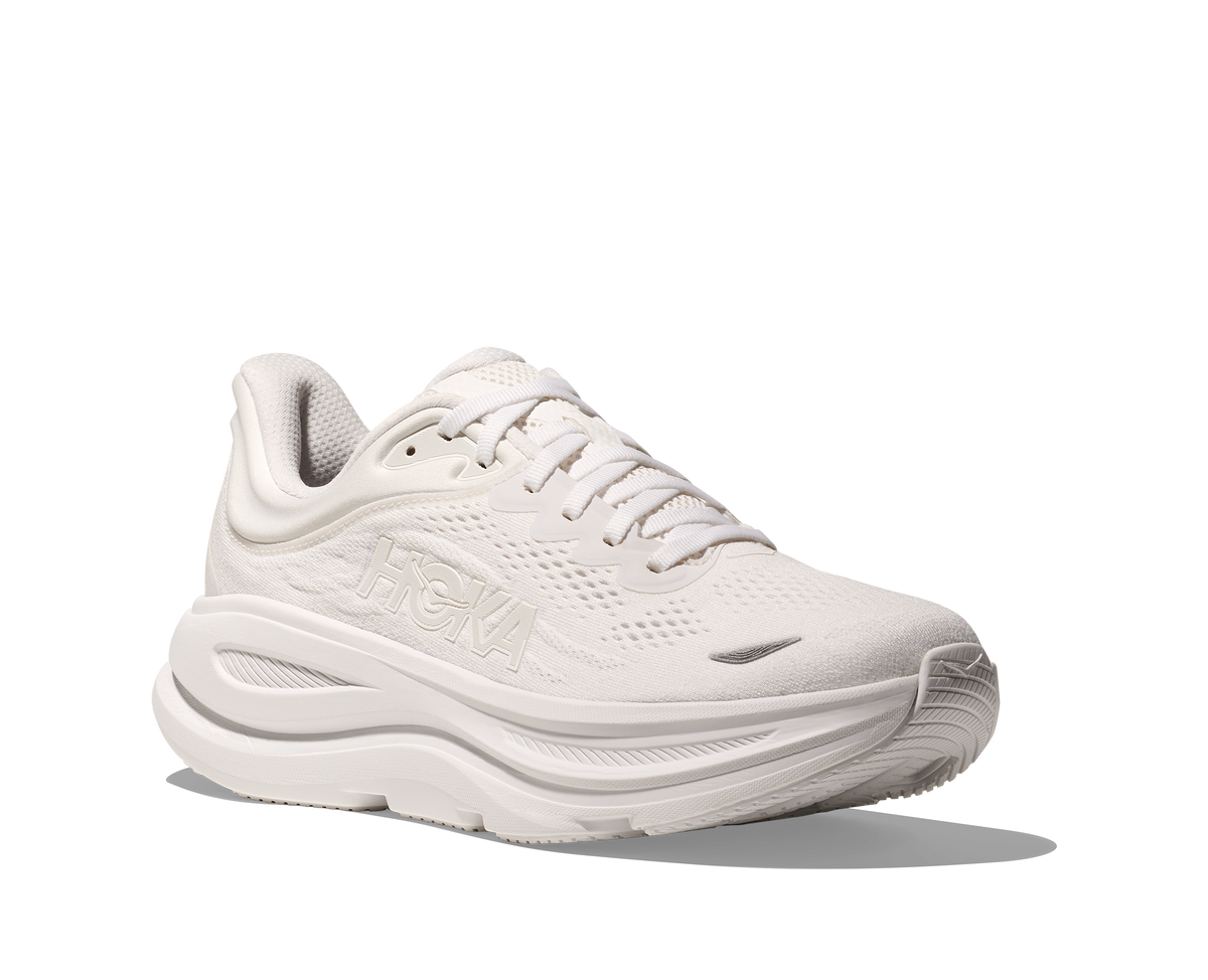 HOKA Women's Bondi 9 - WHITE / WHITE (Wide)