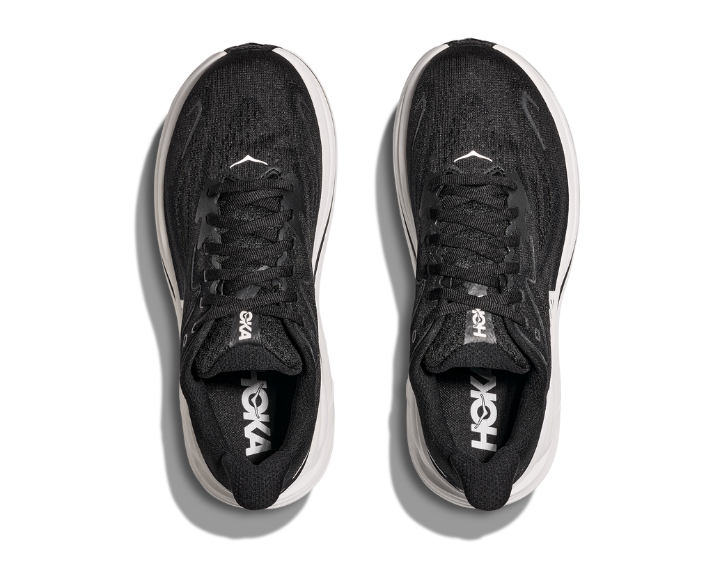 HOKA Men's Clifton 10 - BLACK / WHITE
