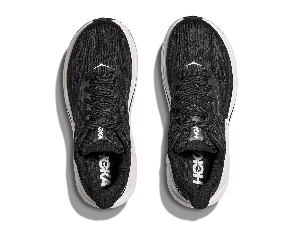 HOKA Men's Clifton 10 - BLACK / WHITE