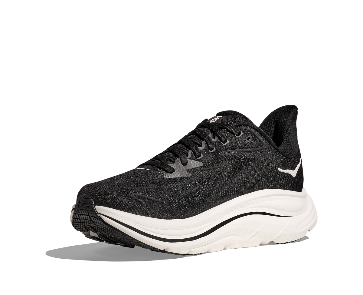 HOKA Men's Clifton 10 - BLACK / WHITE