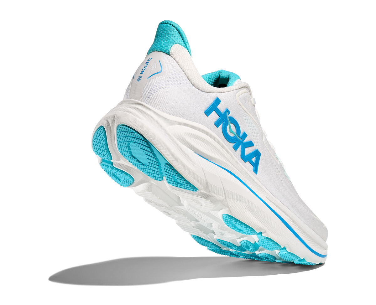 HOKA Men's Clifton 10 - WHITE / SKYWARD BLUE