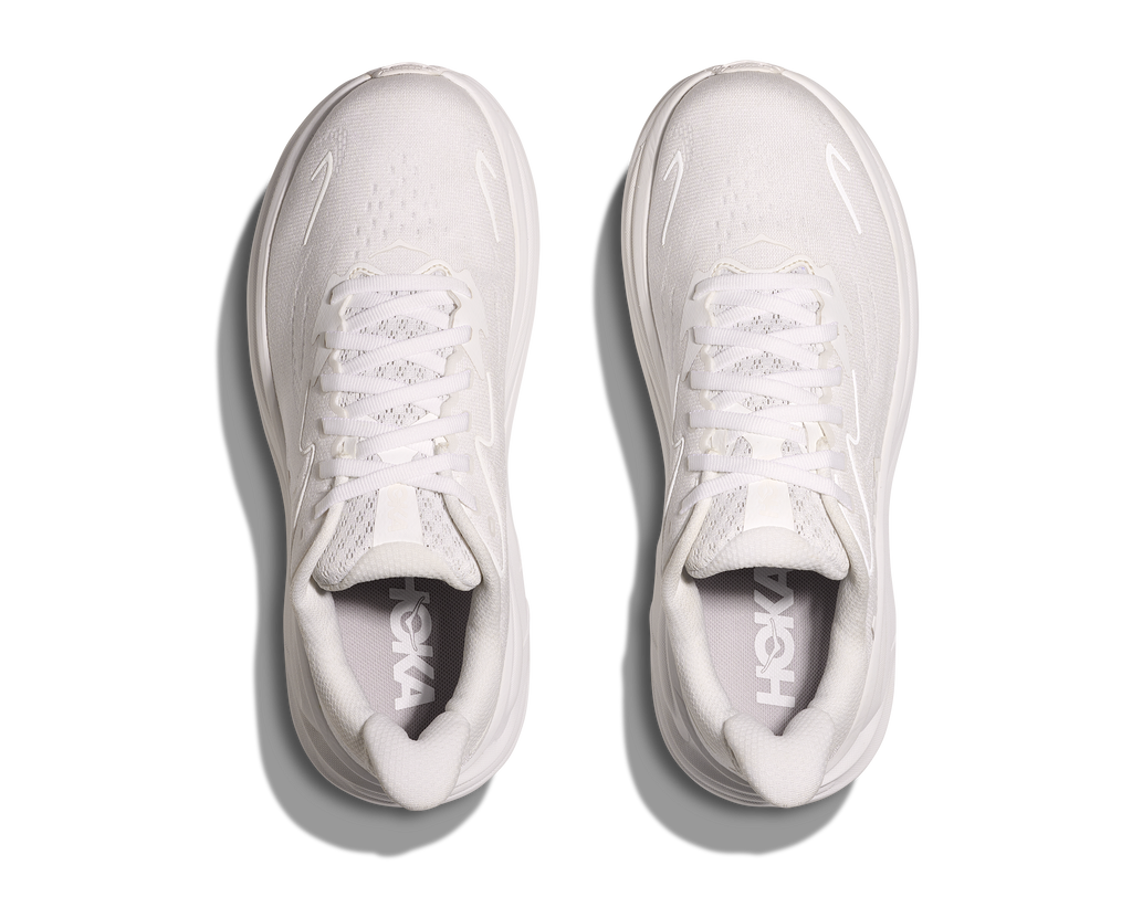 HOKA Men's Clifton 10 - WHITE / WHITE (Wide)