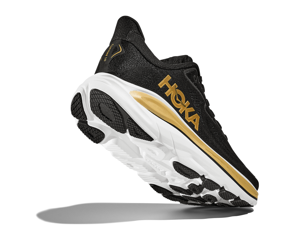 HOKA Women's Clifton 10 - BLACK / GOLD