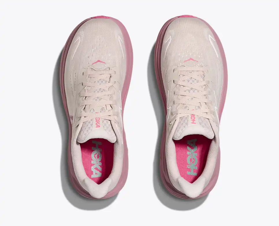 HOKA Women's Clifton 10 - ROSE CREAM / DRIED ROSE (Wide)