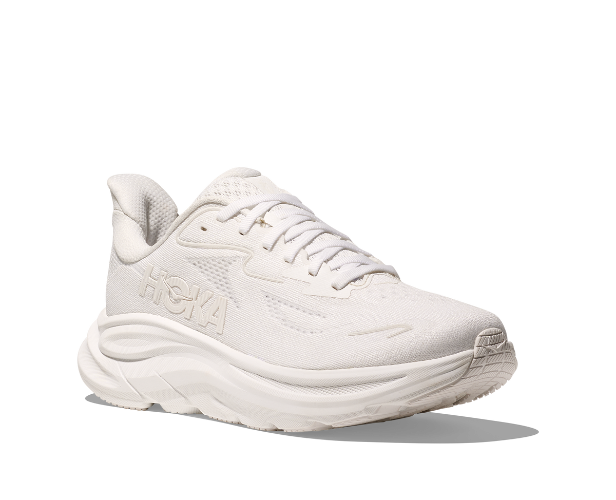 HOKA Women's Clifton 10 - WHITE / WHITE (Wide)