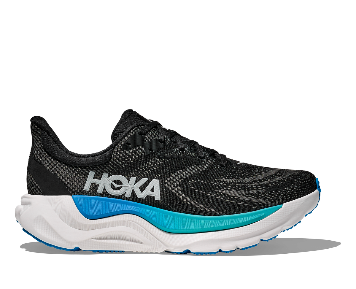 HOKA Men's Arahi 8 - BLACK / SKYWARD BLUE