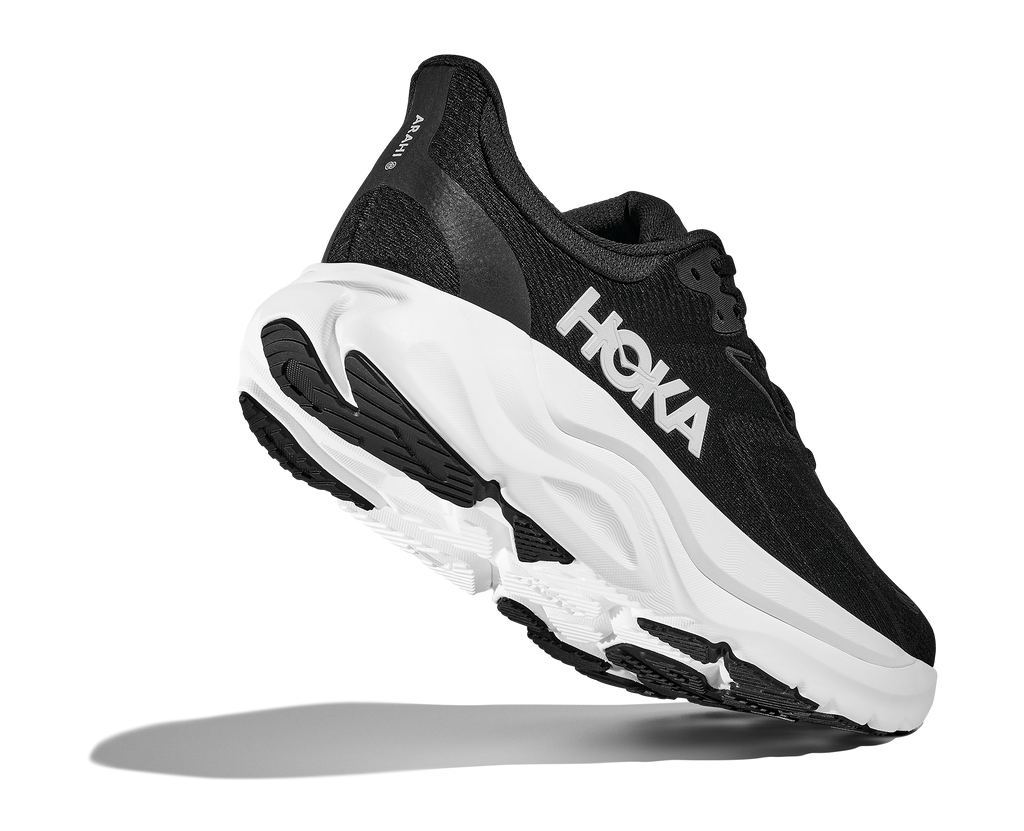 HOKA Men's Arahi 8 - BLACK / WHITE (Wide)