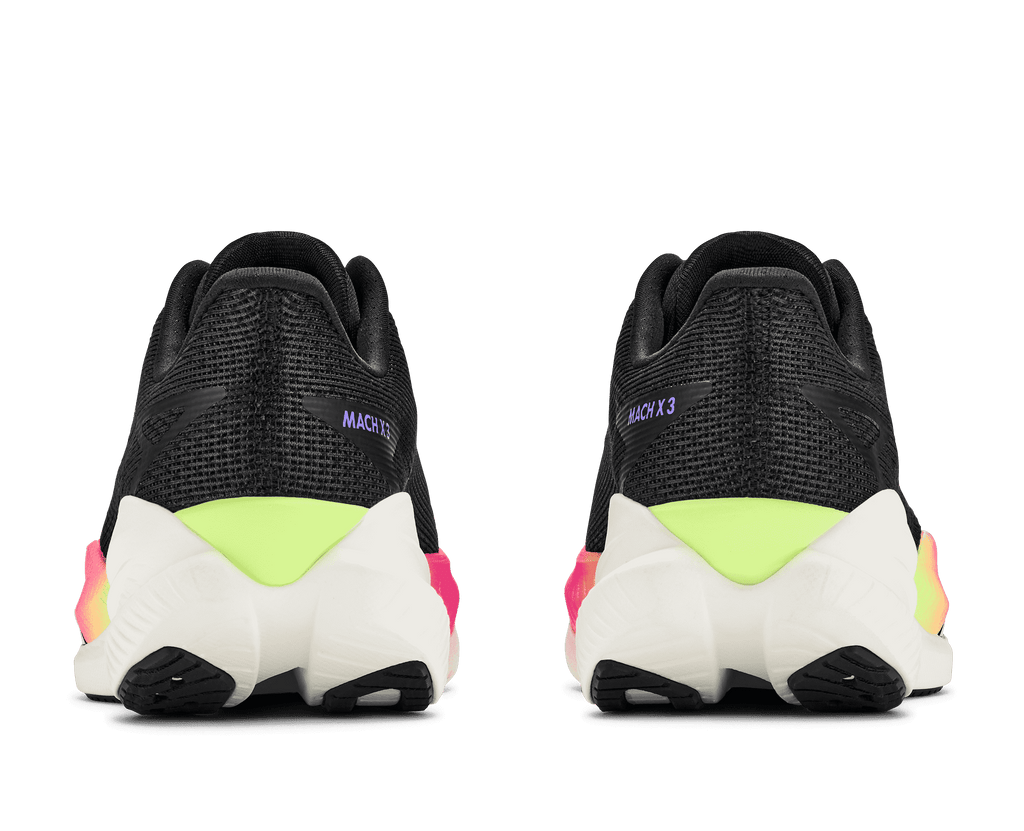 HOKA Men's Mach X 3 - BLACK / NEON NEBULA