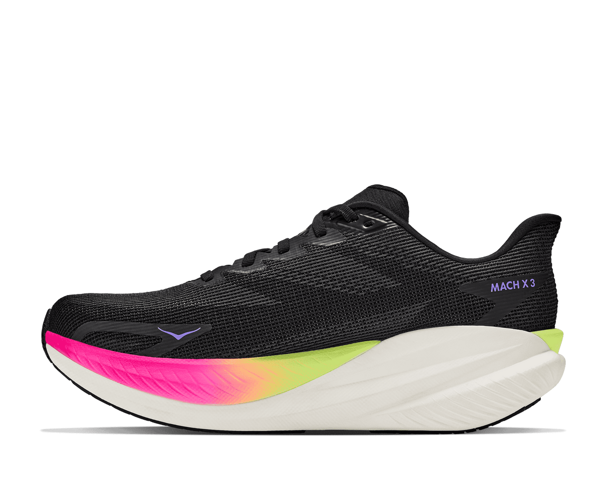 HOKA Men's Mach X 3 - BLACK / NEON NEBULA