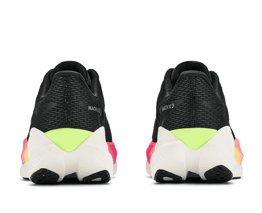 HOKA Women's Mach X 3 - BLACK / NEON NEBULA