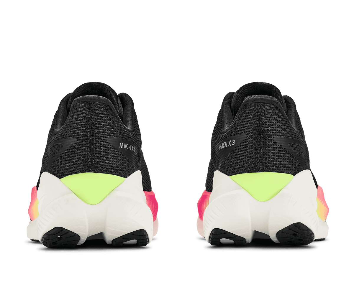 HOKA Women's Mach X 3 - BLACK / NEON NEBULA