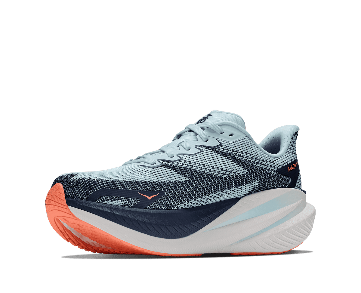 HOKA Women's Mach X 3 - GLIMMERING BLUE / VARSITY NAVY