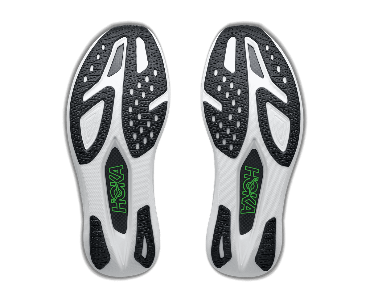 HOKA Unisex Rocket X 3 - FROST / ELECTRIC LIME
