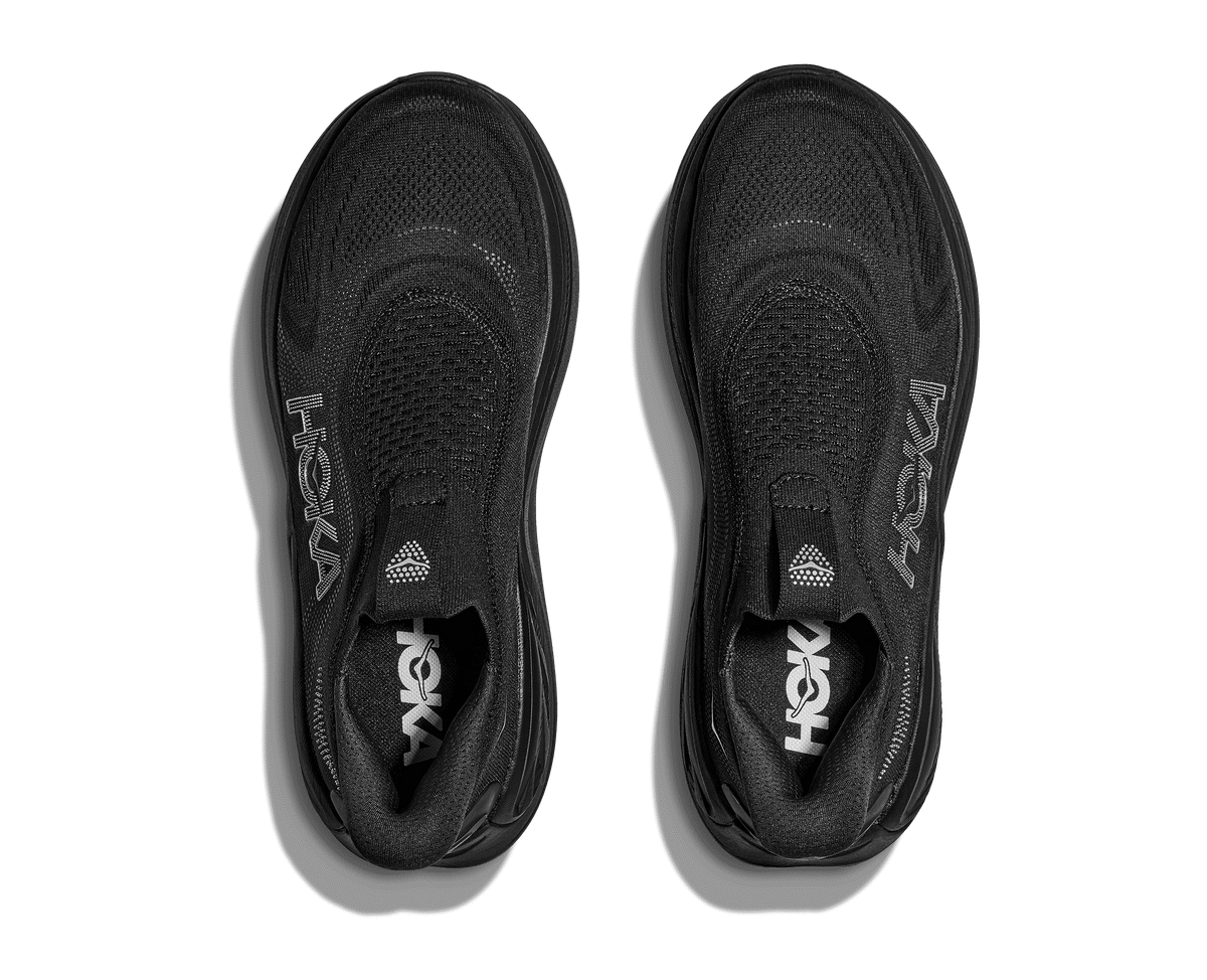 HOKA Men's Skyward Laceless - BLACK / BLACK