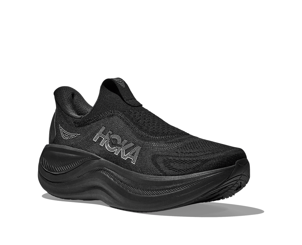 HOKA Men's Skyward Laceless - BLACK / BLACK