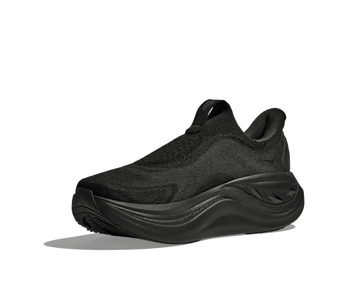 HOKA Women's Skyward Laceless - BLACK / BLACK