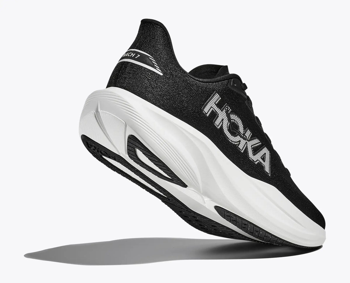 HOKA Men's Mach 7 - BLACK / WHITE (Wide)
