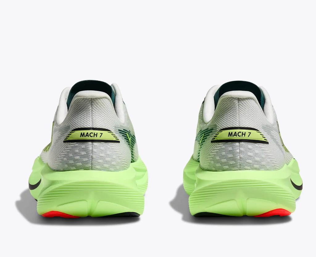 HOKA Men's Mach 7 - FROST / NEON YUZU (Wide)